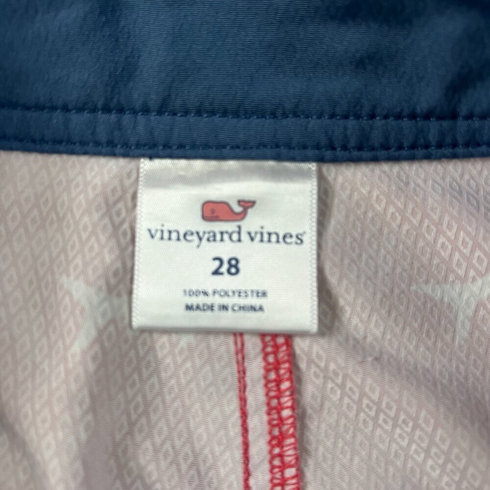 VINEYARD VINES Red Shark Board Shorts Swim Trunks Sz 28 - Picture 6 of 10